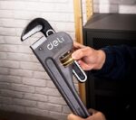 Трубный ключ Стиллсона облегченный Deli DL105024 550мм, максимальное открытие 73мм, Cr-Mo + углеродистая сталь — изображение 5