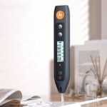 Индикаторная отвертка-тестер напряжения цифровая "Home Series Gray" Deli HT7005 (12-250 В, фонарик, батарейки в комплекте) — изображение 2