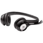 Гарнитура Logitech H390 черная, USB, 20-20000 Гц, накладная конструкция, поворотный микрофон, кабель 2.4м — изображение 3