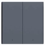 Выключатель двухклавишный без нейтрали Aqara Smart Wall Switch H1 EU (WS-EUK02 graphite) — изображение 2