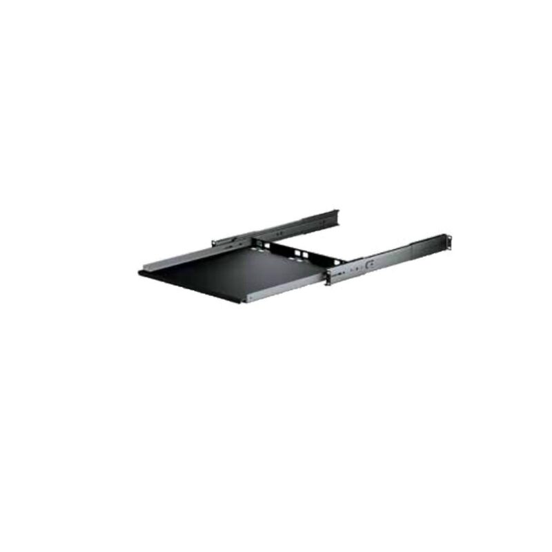 522082a3a82123680306e552442102c1.jpg Полка C3Solution Полка 19" выдвижная для клавиатуры с направляющими, L=620-750мм, черная — изображение 1