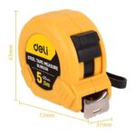 Рулетка Deli DL9025B 5м*25мм, метрическая, ударопрочный корпус — изображение 2