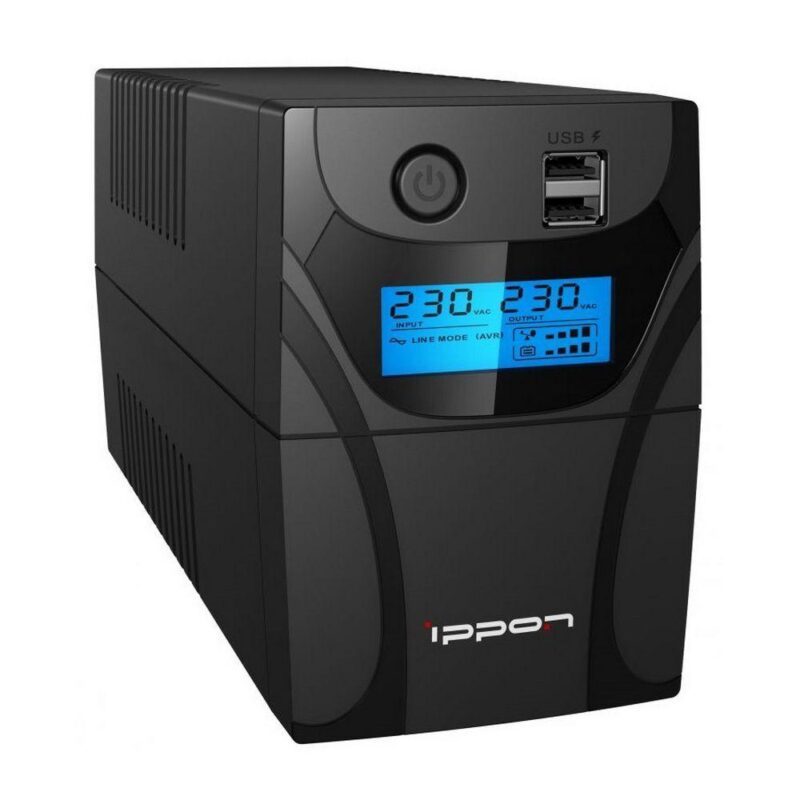 72603314b483d120f78435bfddea09aa.jpg Источник бесперебойного питания Ippon Back Power Pro II Euro 850 Line-Interactive 480W/850VA RTL {4} (803614) — изображение 1