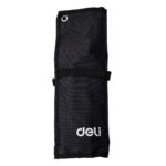 Набор двусторонних гаечных ключей 12 шт Deli DL160012A размеры 6x7, 8x9, 10x11, 12x13, 14x15, 16x17, 18x19, 20x22, 21x23, 24x27, 25x28, 30x32 мм, матовая хромированная поверхность, чехол из ткани Оксфорд — изображение 3