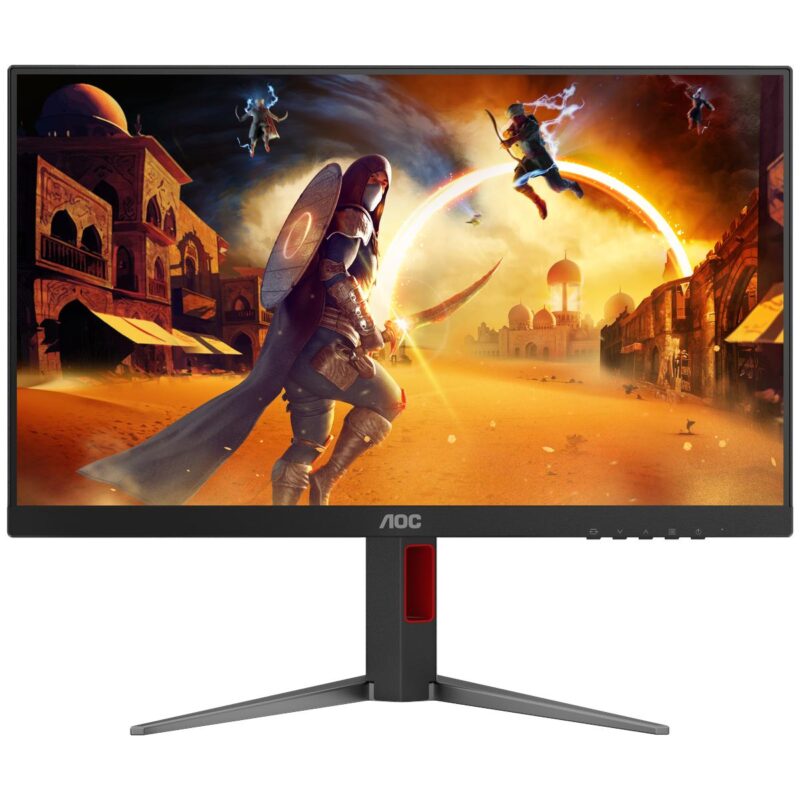 a7c7d4cbcc04b733f7fbd66070eb6c2c.jpg Монитор 23.8" AOC 24G4HA Black (IPS, 1920x1080, 200Hz, 0.5 ms, 178°/178°, 300 cd/m, 1000:1, +2xHDMI 2.0, +DisplayPort 1.4, +MM, Pivot) — изображение 1