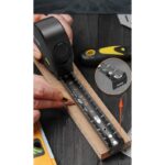 Рулетка Home Series Black HT8519 5м х 19мм, эксклюзивный дизайн, корпус - высококачественный софттач пластик — изображение 5