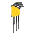 Набор шестигранных ключей с шаром удлиненных Deli DL232209H 9 шт размеры 1,5,2,2,5,3,4,5,6,8,10мм, пластиковый держатель
