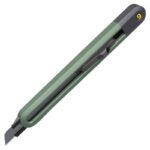 Технический нож "Home Series Green" Deli HT4009L ширина лезвия 9мм, эксклюзивный дизайн, корпус из высококачественного софттач пластика