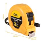 Рулетка Deli DL9003B 3м*16мм, метрическая, ударопрочный корпус — изображение 3