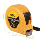 Рулетка Deli DL9075B 7,5м*25мм, метрическая, ударопрочный корпус — изображение 2