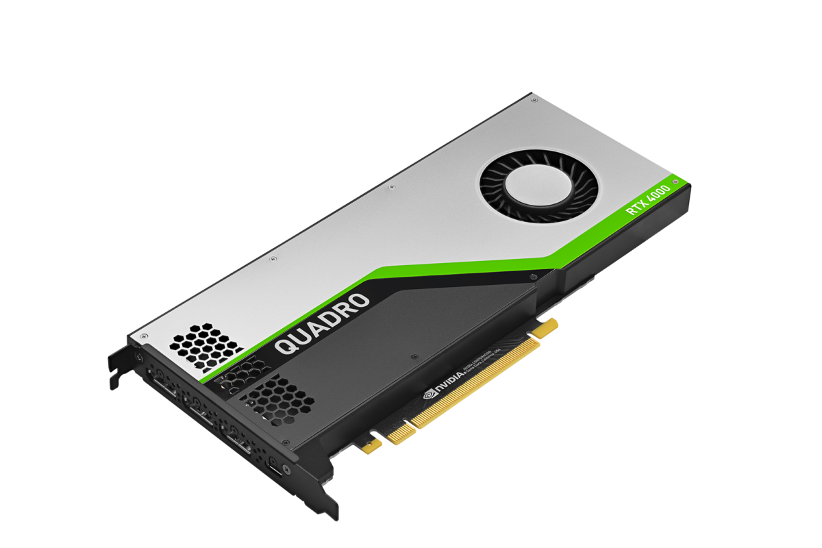 Видеокарта/ VGA PNY NVIDIA Quadro RTX 4000 (Turing TU106), 8GB GDDR6/256 bit, PCI Express 3.0 16x, 3xDP, DisplayPort-DVI-D, USB Type-C, 1xStereo, 1xSync — изображение 2