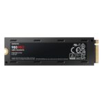 Твердотельный накопитель SSD Samsung 980 PRO Black M.2 2280 MZ-V8P2T0 2TB Client SSD PCIe Gen4x4 with NVMe, 7000/5100, IOPS 1000/1000K, MTBF 1.5M, 3D NAND TLC, 2048MB, 1200TBW, 0,33DWPD, Heat Sink, RTL (837690) — изображение 2