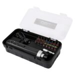 Отвертка аккумуляторная Deli DL-DP04-E1B2 (3,6В, 2А*ч, 5Нм, набор бит 24 шт, пласт. кейс) — изображение 3