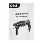 Перфоратор Deli DL-DC26-E1 (800Вт, 3Дж, 5500уд/мин, 1150об/мин, кейс, в комплекте 3 бура,пика, долото) — изображение 4