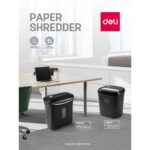 Шредер Deli Shred capacity: 8 sheets (A4 80g); — изображение 3