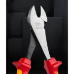 Диэлектрические усиленные диагональные бокорезы Deli DL512207 Bad Pack 180мм, сталь Cr-V, сертификат VDE для работ под напряжением до 1000 В — изображение 2