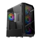 Корпус Xigmatek Lamiya EN40016 ATX, USB3.0x1+USB2.0x2, Front & Left TG, 4PCS X24A Fan, Galaxy II Fan Control Box & Remote (748113)