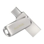 USB накопитель SanDisk 128GB Ultra Dual Drive Luxe, Silver USB Type-C — изображение 2