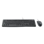 Комплект клавиатура и мышь LogitechDesktop MK120 (920-002561) клавиатура K120 черная, 104 клавиши с защитой от воды |920-002589| Клавиатура K120, мышь M100, цвет черный, USB, RTL — изображение 2