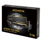 Твердотельный накопитель SSD LEGEND 960 MAX 1TB M.2 2280 ALEG-960M-1TCS PCIe Gen4x4 with NVMe, 7400/6000, MTBF 2M, 3D NAND, 780TBW, SMI SM2264, work with PS5, Heat Sink, RTL — изображение 3