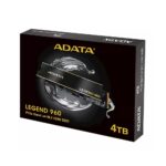 Твердотельный накопитель SSD ADATA LEGEND 960 MAX 4TB M.2 2280 ALEG-960M-4TCS PCIe Gen4x4 with NVMe, 7400/6800, IOPS 700/550, MTBF 2M, 3D NAND, 3120TBW, work with PS5, Heat Sink, RTL — изображение 3
