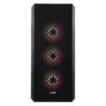 Корпус XPG Bad Pack DEFENDER BLACK (DEFENDER-BKCWW) (Midi-Tower, черный, TG, 120mm fan*3) — изображение 3