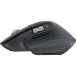 Мышь беспроводная Logitech MX Master 3S Graphite черная, 200-8000 dpi (Darkfield high precision), Bluetooth+2.4 GHz USB-ресивер (Logitech Unifying®), 7 кнопок, перезаряжаемая литий-полимерная батарея (500 мА·ч) — изображение 3