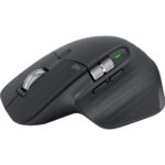 Мышь беспроводная Logitech MX Master 3S Graphite черная, 200-8000 dpi (Darkfield high precision), Bluetooth+2.4 GHz USB-ресивер (Logitech Unifying®), 7 кнопок, перезаряжаемая литий-полимерная батарея (500 мА·ч) — изображение 4