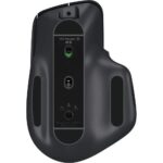 Мышь беспроводная Logitech MX Master 3S Graphite черная, 200-8000 dpi (Darkfield high precision), Bluetooth+2.4 GHz USB-ресивер (Logitech Unifying®), 7 кнопок, перезаряжаемая литий-полимерная батарея (500 мА·ч) — изображение 6