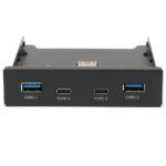 Адаптер Gembird Планка USB 3.0 на переднюю панель в отсек 3.5" 2xUSB-A 3.0 + 2xType-C
