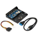 Адаптер Gembird Планка USB 3.0 на переднюю панель в отсек 3.5" 4xUSB-A 3.0 — изображение 4