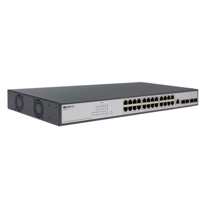 1069465 Коммутатор ORIGO OS3228P/380W/A1A Управляемый L3 PoE-коммутатор24x1000Base-T PoE+, 4x10G SFP+,PoE-бюджет 370 Вт — изображение 1
