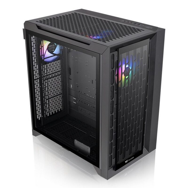 1071339 Корпус Thermaltake CA-1X7-00F1WN-01 CTE C700 TG ARGB/Black/Win/SPCC/Tempered Glass*2/CT140 ARGB Fan*3/Brown Box — изображение 1