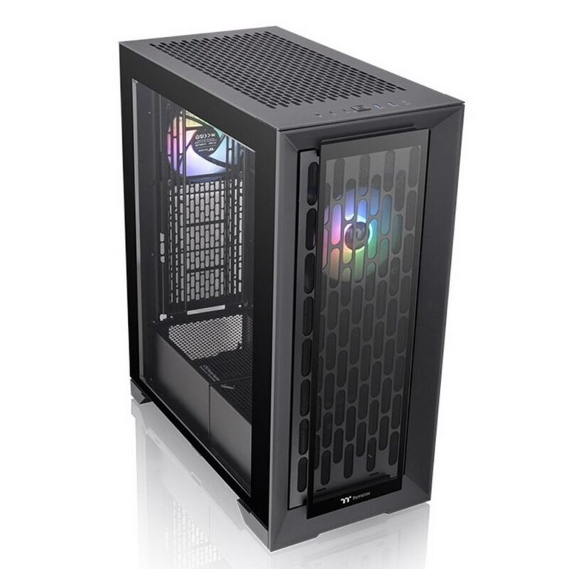1071365 Корпус Thermaltake CA-1X8-00F1WN-01 CTE T500 TG ARGB/Black/Win/SPCC/Tempered Glass*2/CT140 ARGB Fan*3/Brown Box — изображение 1