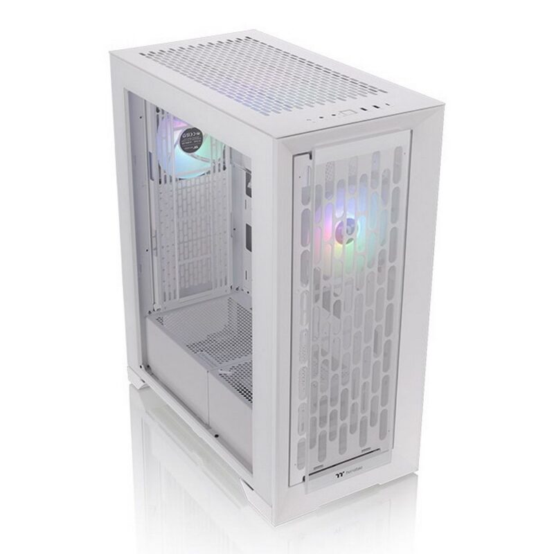 1071375 Корпус Thermaltake CA-1X8-00F6WN-01 CTE T500 TG ARGB Snow/White/Win/SPCC/Tempered Glass*2/CT140 ARGB Fan*3/Brown Box — изображение 1