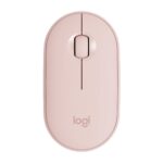 Мышь беспроводная Logitech Pebble M350 Pink розовая, оптическая, 1000dpi, 2.4GHz, USB-ресивер, бесшумная, под обе руки