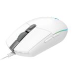 Мышь игровая Logitech G102 LIGHTSYNC White белая, оптическая, 200-8000dpi, 2.1м USB2.0, 6 программируемых кнопок, RGB подсветка, под обе руки — изображение 3