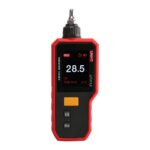 Виброметр UNI-T UT311A Ускорение (O-P): 0,1~199,9 м/с2, частотная характеристика: 10 Гц-15 кГц, Скорость (RMS): 0,1 - 199,9 мм/с, частотная характеристика: 10 Гц - 1,5 кГц, Смещение (PP): 0,001 ~ 1999 мкм, частотная характеристика: 10 Гц - 1 кГц фонарик, поворотный экран; 2,4-дюймовый цветной TFT-экран, литиевая батарея 1350 мАч/3,7 В