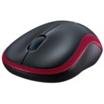 Мышь беспроводная Logitech M185 Red красная, оптическая, 1000dpi, 2.4GHz — изображение 3