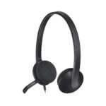 Гарнитура Logitech H340 черная, USB, поворотный микрофон, кабель 1.8м