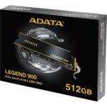 Твердотельный накопитель SSD ADATA LEGEND 900 512GB M.2 NVMe 1.4, PCIe 4.0 x4, 3D NAND, R/W 6200/2300MB/s — изображение 7