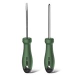 Набор отверток "Home Series Green" Deli HT1002L 2шт SL5x100+PH1x100, эксклюзивный дизайн, рукоятка из высококачественного софттач пластика