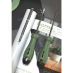 Набор отверток "Home Series Green" Deli HT1002L 2шт SL5x100+PH1x100, эксклюзивный дизайн, рукоятка из высококачественного софттач пластика — изображение 2