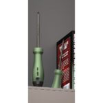 Крестовая отвертка "Home Series Green" Deli HT1206L PH2x150мм Эксклюзивный дизайн, рукоятка из высококачественного софттач пластика — изображение 3