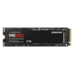 Твердотельный накопитель SSD Samsung 2TB 990 PRO MZ-V9P2T0B/AM PCI-E 4.0 x4, 3D TLC