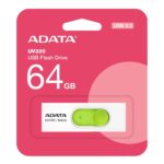 USB накопитель ADATA 64GB USB 3.2 Gen1 AUV320-64G-RWHGN White/Green — изображение 3
