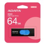 USB накопитель ADATA 64GB USB 3.2 Gen1 AUV320-64G-RBKBL Black/blue — изображение 3