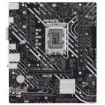 Материнская плата ASUS PRIME H610M-K LGA1700 mATX 2xDDR5 PCIEx16 PCIEx1 M.2 HDMI VGA GLAN — изображение 2