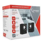 Акустич. система 2.0 Gembird SPK-204, МДФ, черный, 6 Вт, регулятор громкости, USB-питание — изображение 5