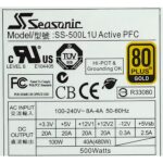 Блок питания SeaSonic 500L1U SS-500L1U 400W, 80 Plus Gold, полностью модульный, OEM {8} (871859) — изображение 4